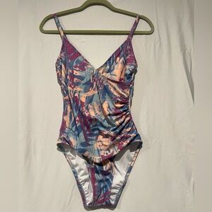 Freely Tropical floral Colorful One Piece Swimsuit